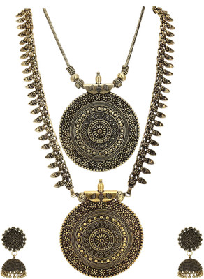 Sasitrends Metal Gold Jewellery Set(Pack of 1)