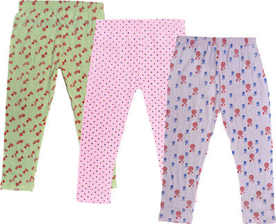 IndiWeaves Capri For Girls Casual Printed Cotton Blend(Multicolor Pack of 3)