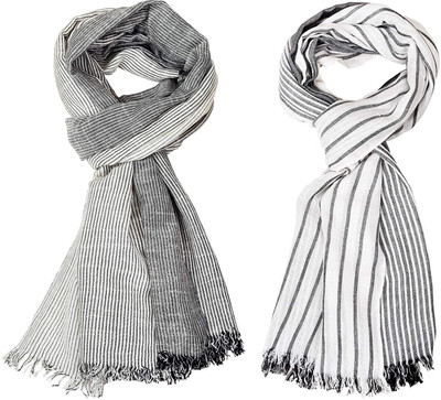 Aimee Self Design Pure Cotton Men Stole