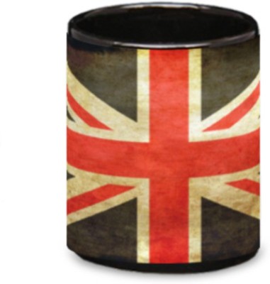 Pujya designs England Flag Cup for coffee or tea for your love ones Ceramic  (350 ml) Ceramic Coffee Mug(350 ml)