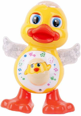 Toysale Dancing Duck with Music, Flashing Lights and Real Dancing Action(Yellow)