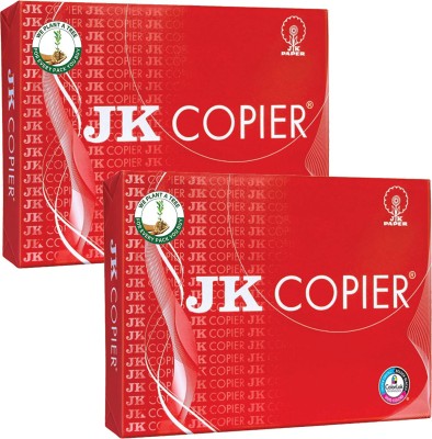 JK Copier FIREST QUALITY unruled A4 75 gsm A4 paper(Set of 2, White)