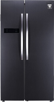 Panasonic 584 L Frost Free Side by Side Refrigerator(Dark Grey Steel, NR-BS60MHX1)