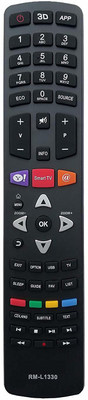 LipiWorld RM-L1330 Universal TV Remote Controller Compatible for  LED/LCD/HD/Smart TV TCL Remote Controller(Black)