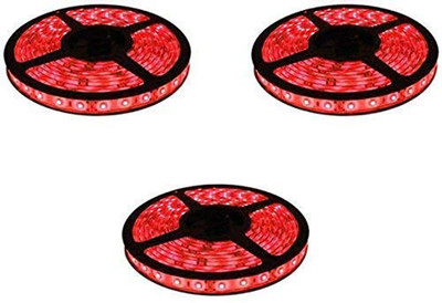 Online Generation 1000 LEDs 5 m Red Color Changing String Rice Lights(Pack of 3)