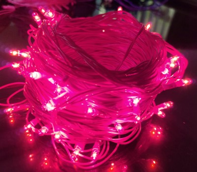 Ascension 28 LEDs 10 m Pink Steady String Rice Lights(Pack of 7)