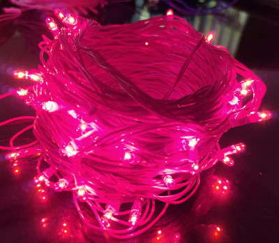Ascension 28 LEDs 10 m Pink Steady String Rice Lights(Pack of 4)