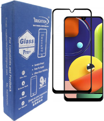 BRIGHTRON Edge To Edge Tempered Glass for Samsung Galaxy A50S(Pack of 1)