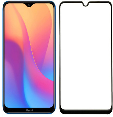 Mobizworld Edge To Edge Tempered Glass for Mi Redmi 8, Mi Redmi 8A(Pack of 1)