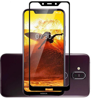Legacy Edge To Edge Tempered Glass for Nokia 8.1 11D Tailor made with perfect edges, Orginal, Custom made, bubble Free(Pack of 1)
