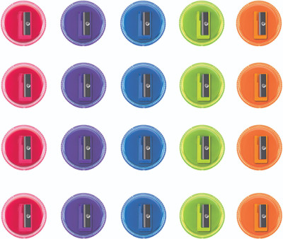 APSARA Hi-Pro Single Pencil Sharpeners(Set of 20, Multicolor)