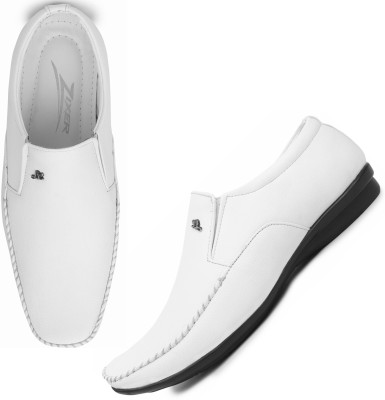 Zixer Corporate IV Office Formal shoes Slip On For Men(White , 8)