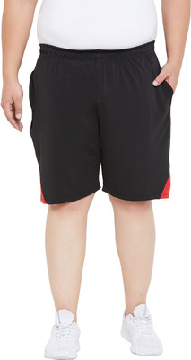 bigbanana Color Block Men Black Regular Shorts