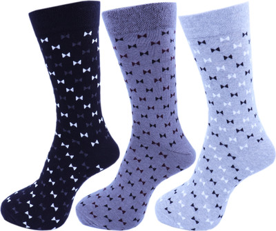 RC. ROYAL CLASS Men Printed Mid-Calf/Crew(Pack of 3)