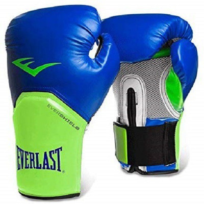 Everlast Elite Pro Style Training Boxing Gloves (10oz, Blue/Green) Medium Boxing Gloves(Blue_Green)