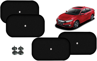 Auto Kite Side Window Sun Shade For Honda Civic(Black)