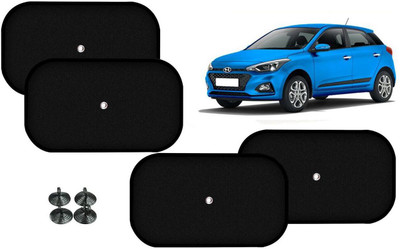 Auto Kite Side Window Sun Shade For Hyundai Elite i20(Black)