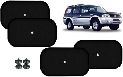 Auto Kite Side Window Sun Shade For Ford Endeavour(Black)