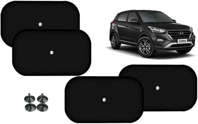 Auto Kite Side Window Sun Shade For Hyundai Creta(Black)