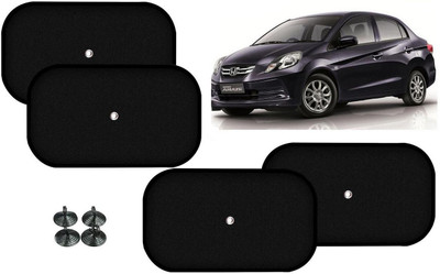 Auto Kite Side Window Sun Shade For Honda Amaze(Black)
