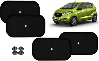 Auto Kite Side Window Sun Shade For Datsun Go(Black)