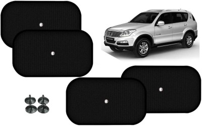 Auto Kite Side Window Sun Shade For Mahindra Rexton(Black)