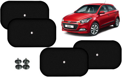 Auto Kite Side Window Sun Shade For Hyundai Elite i20(Black)
