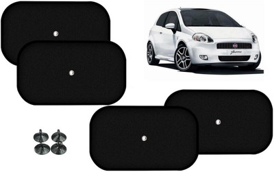 Auto Kite Side Window Sun Shade For Fiat Punto(Black)