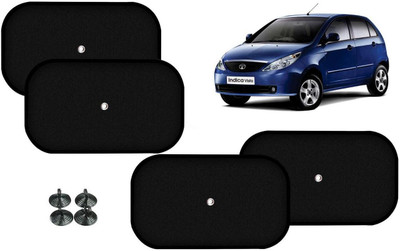 Auto Kite Side Window Sun Shade For Tata Indica Vista(Black)