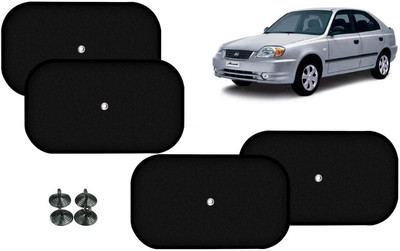 Auto Kite Side Window Sun Shade For Hyundai Accent(Black)