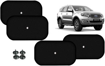 Auto Kite Side Window Sun Shade For Ford Endeavour(Black)