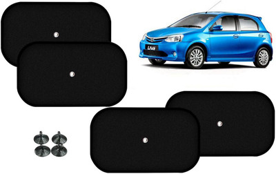 Auto Kite Side Window Sun Shade For Toyota Etios Liva(Black)