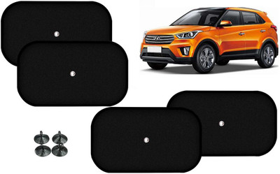 Auto Kite Side Window Sun Shade For Hyundai Creta(Black)