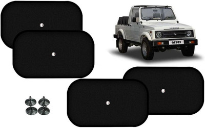 Auto Kite Side Window Sun Shade For Maruti Suzuki Gypsy MG-410(Black)