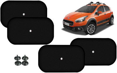 Auto Kite Side Window Sun Shade For Fiat Avventura(Black)