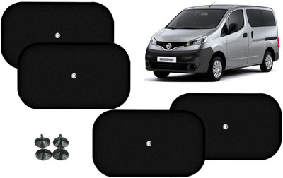 Auto Kite Side Window Sun Shade For Nissan Evalia(Black)