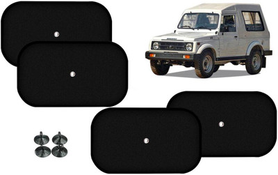 Auto Kite Side Window Sun Shade For Maruti Suzuki Gypsy(Black)