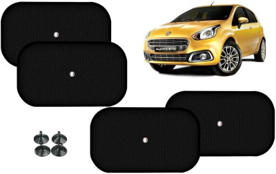 Auto Kite Side Window Sun Shade For Fiat Punto Evo(Black)