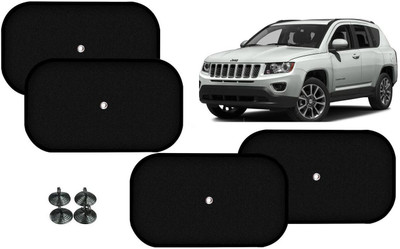 Auto Kite Side Window Sun Shade For Jeep Compass(Black)