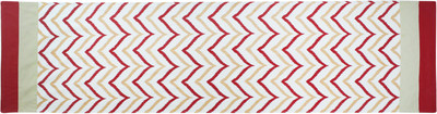 Dekor World Red 180 cm Table Runner(Cotton)