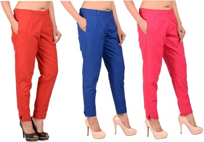 ruhfab Regular Fit Women Multicolor Trousers