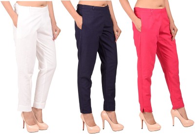 ruhfab Regular Fit Women Multicolor Trousers