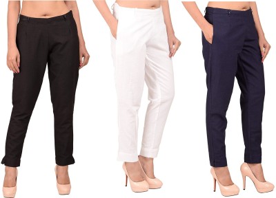 ruhfab Regular Fit Women Multicolor Trousers