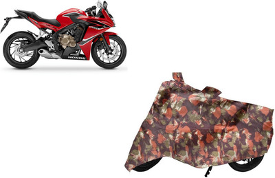 COVER WORLD Waterproof Two Wheeler Cover for Honda(CBR 650F, Multicolor)