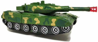 Toysale Battery Operated Robot Converting Tank | Flash Lights | Sound | Military Tank Toy(Green, Pack of: 1)