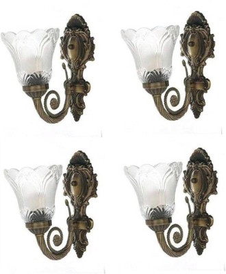 R S TRADERS LIGHTINGS Uplight Wall Lamp Without Bulb(Pack of 4)