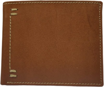 Vinayakart Men Brown Genuine Leather Wallet(3 Card Slots)