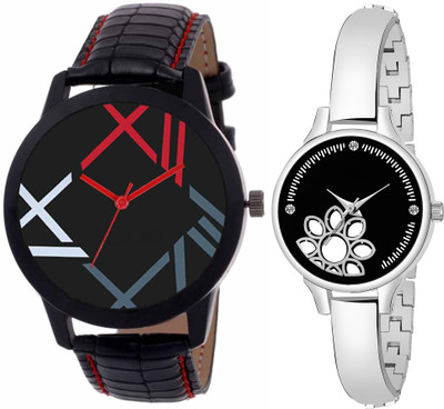 OUXI Attractive Party-Wedding Multicolor Dial Bracelet Bangle Couple Watch ZZ406F122 Analog Watch - For Men & Women