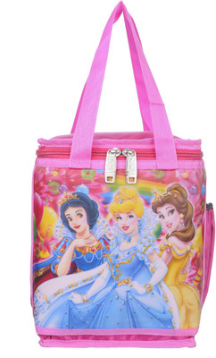 Naaz Waterproof Polyester 3D Printed School Lunch/Tiffin Bag (Pink) Waterproof Lunch Bag(Pink, 8 L)