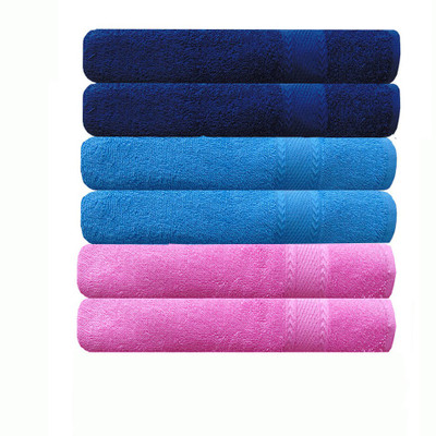 AkiN Cotton 500 GSM Hand Towel Set(Pack of 6)